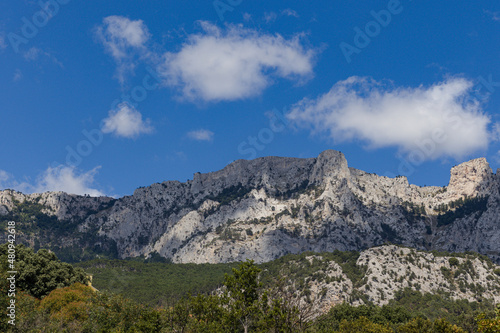 Fototapeta Naklejka Na Ścianę i Meble -  Mountain landscapes of the Crimea peninsula. Rocks.