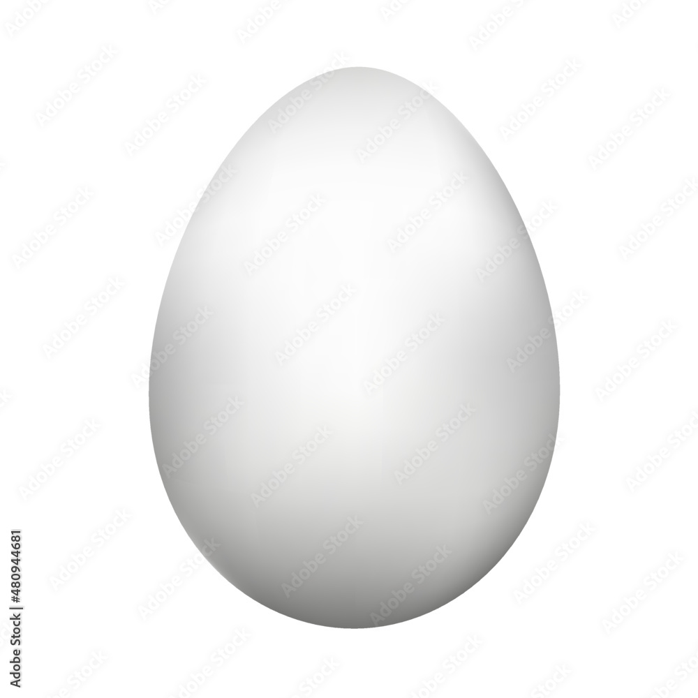 White easter egg isolated. Vector Easter white egg on white background. White easter egg isolated. Vector Easter white egg on white background.