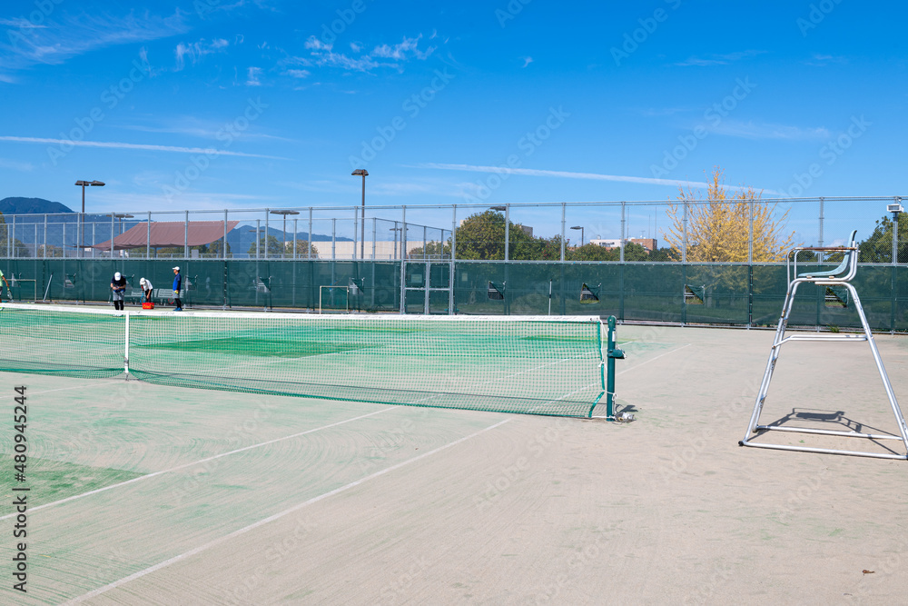 Obraz premium テニスコート レンタル