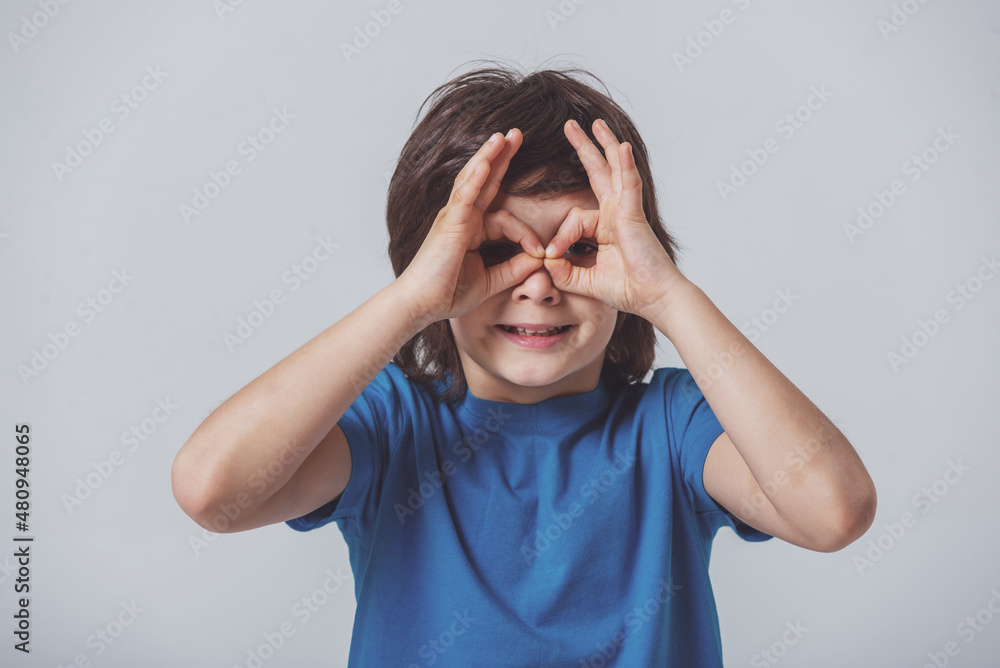 Cheerful little boy Cheerful little boy