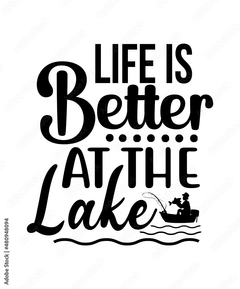 Lake SVG Bundle, boat svg, fishing svg, dad svg, funny lake svg, lake ...