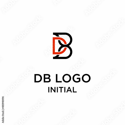  Initials DB Letter logo design vector inspiration