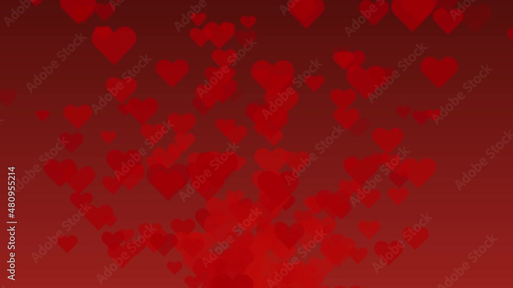 Red Heart Background Seamless Paritcles Red Heart Background Seamless Paritcles