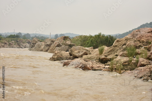sand dunes and rocks