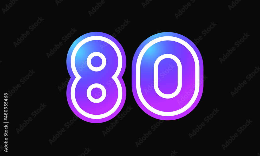80 New Number Metaverse Color Purple Business 80 New Number Metaverse Color Purple Business