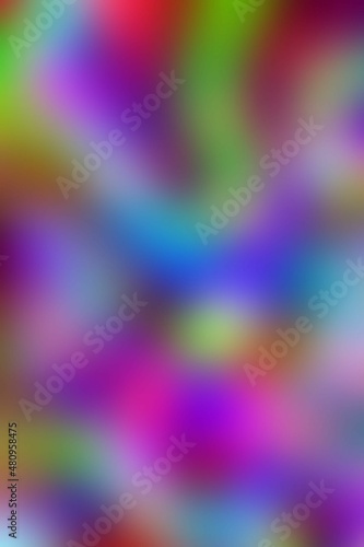 Abstract multicolored background. Blurred spots and lines. Neon. Background for the cover of a notebook, book. A screensaver for a laptop.