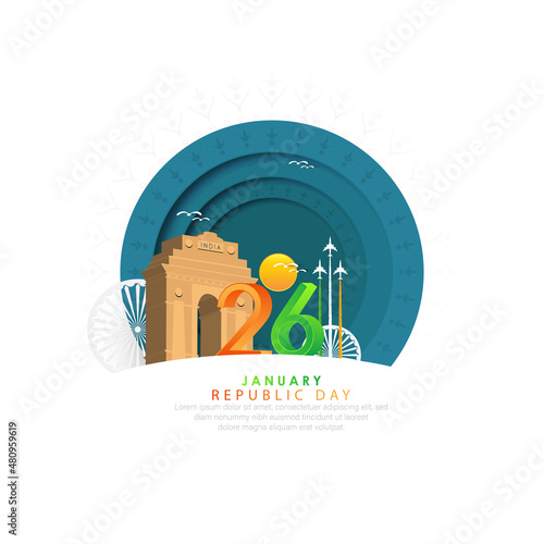 26 January- Happy Republic Day of India celebration.