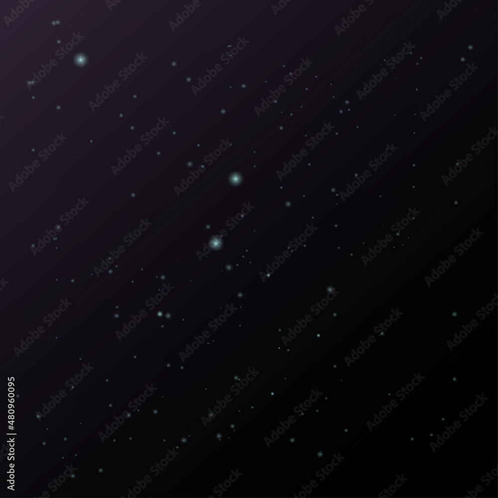 Abstract space night shining star background with stars, vector illustration