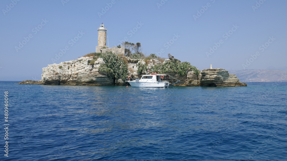 lighthouse in the Ionian sea