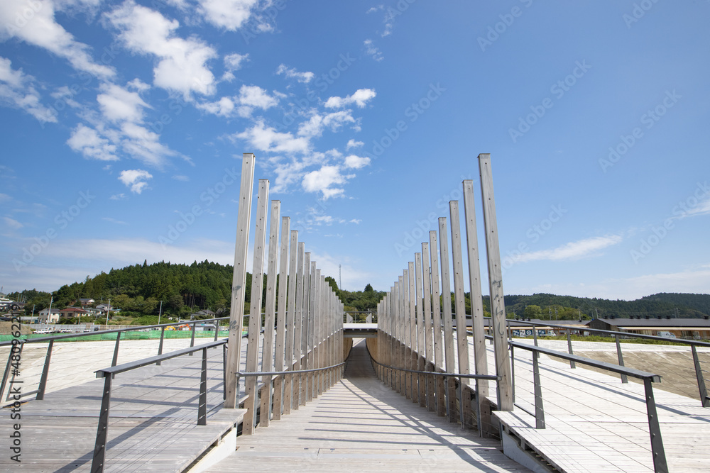 Obraz premium 《宮城県》南三陸さんさん商店街の中橋（なかはし）