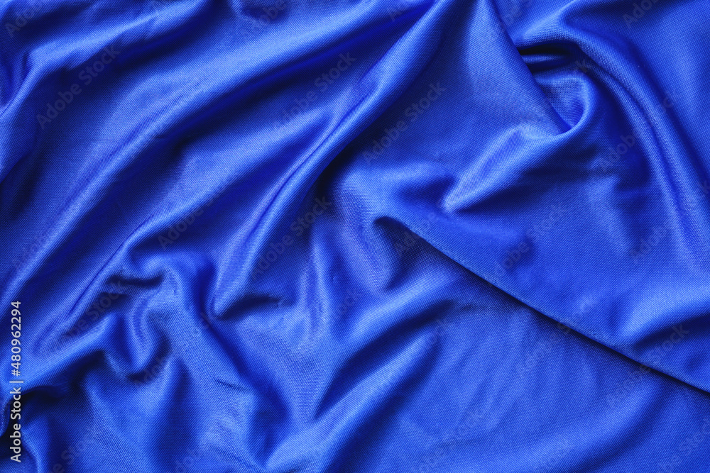 Fototapeta premium Blue cloth texture can be use as background