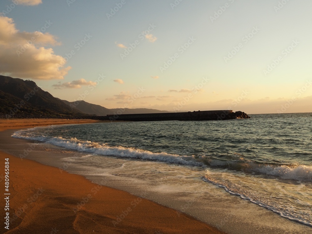 Fototapeta premium sunset at the beach