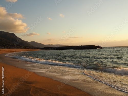 sunset at the beach