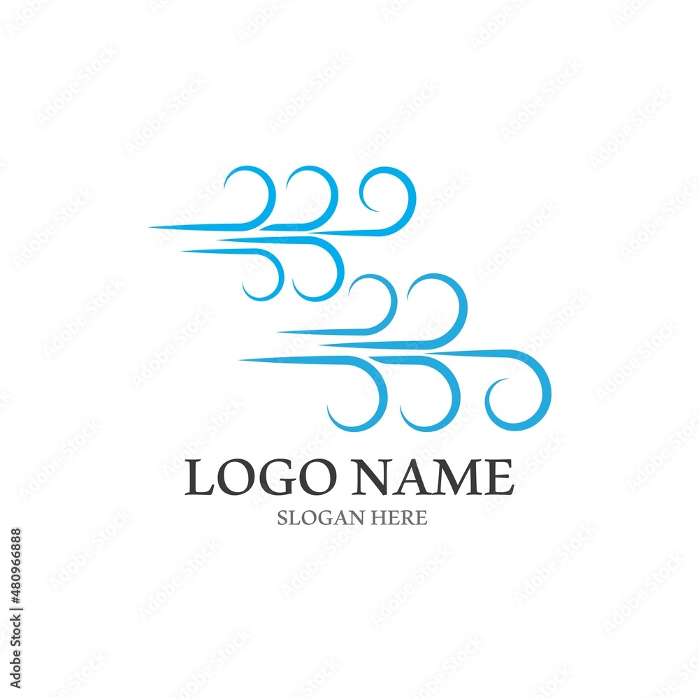 Obraz premium Wind icon vector illustration design