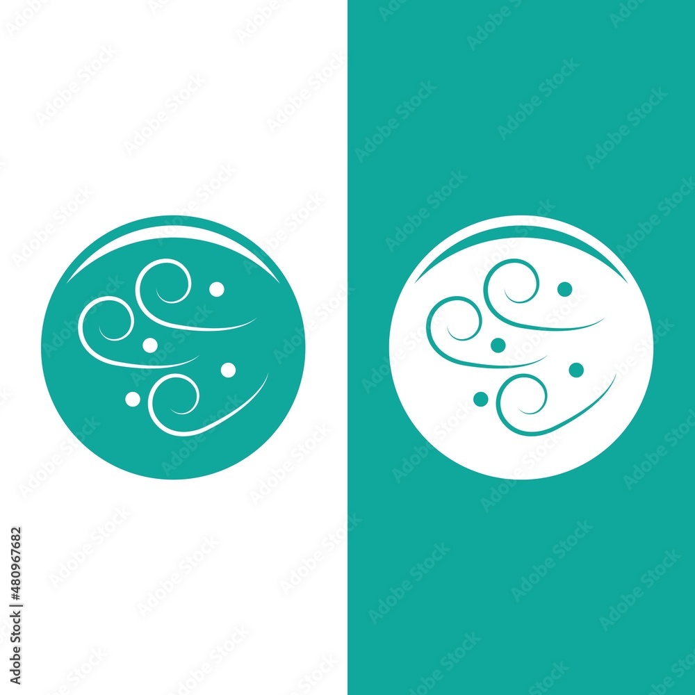 Obraz premium Wind icon vector illustration design
