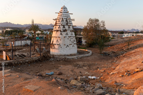 Egypt. Sharm el-Sheikh. Pigeon Tower. A dovecote is a facility for breeding pigeons. photo
