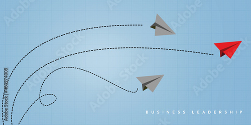 2d illustration business leadership concept
