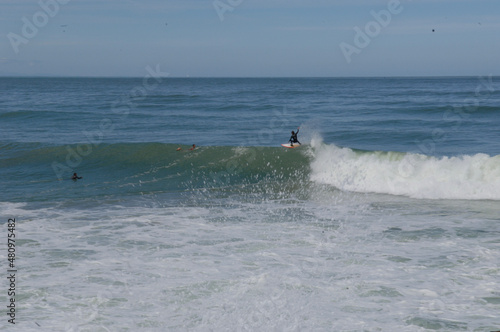 Photography surfing the waves