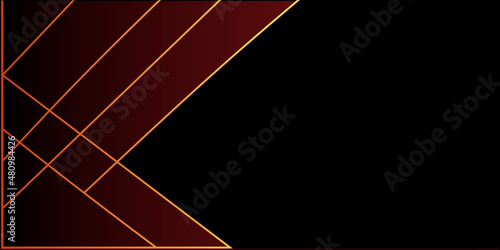 Black abstract layer geometric illustration background for card, annual business report, poster template