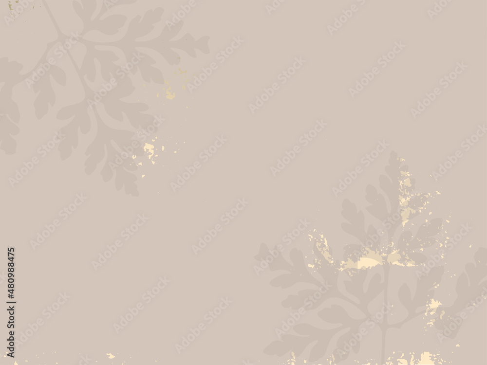 Floral chic background with delicate flowers and botanical elements and touch of gold foil - obrazy, fototapety, plakaty 