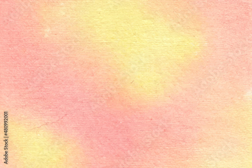 Abstract watercolor vector banner background, yellow-red color watercolor vector splash background, cloudy effect watercolor banner, modern watercolor splash template,