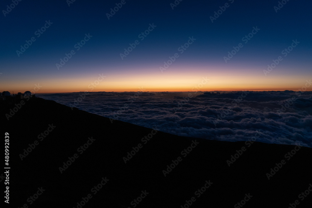 Maui Sunset over the clouds Maui Sunset over the clouds