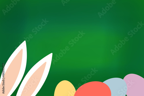 easter background with eggs
