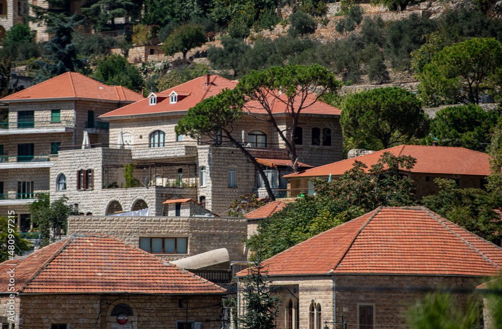 Deir El Qamar village beautiful green landscape and old architecture in mount Lebanon Middle east
Deir El Qamar village beautiful green landscape and old architecture in mount Lebanon Middle east