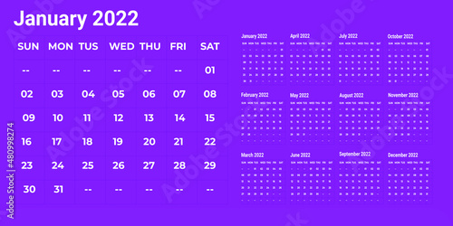 Calendar Design Template