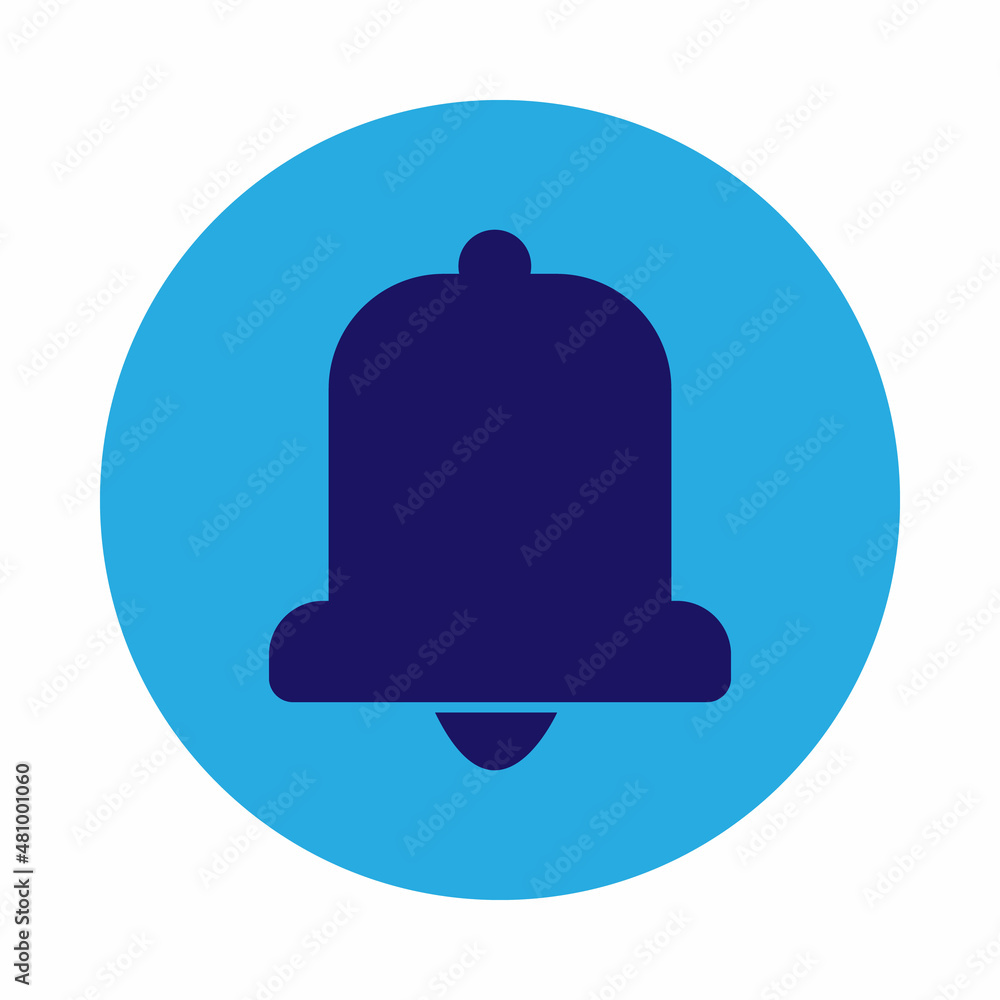 Notification bell icon for incoming inbox message. Notification bell icon for incoming inbox message.