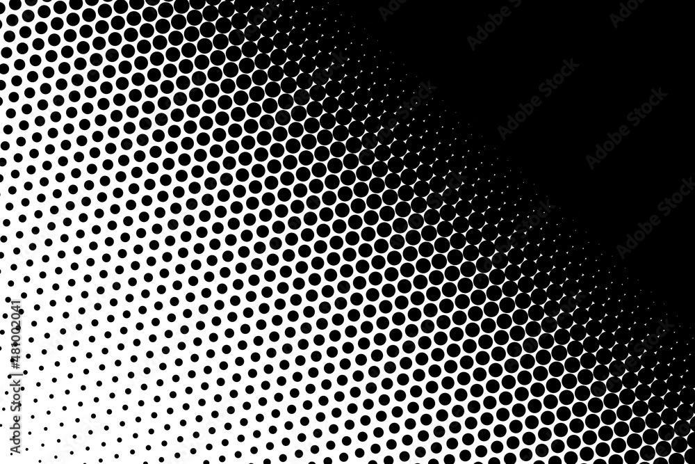 Dot perforation texture. Dots halftone pattern. Faded shade background. Noise gradation bg. Black screentone diffuse background. Overlay points effect. Abstract patern for design comic prints. Vector