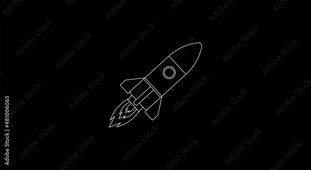 Rocket Sign Emoji Icon Illustration. Spaceship Vector Symbol Emoticon  Design Clip Art Sign Comic Style. Stock Vector | Adobe Stock