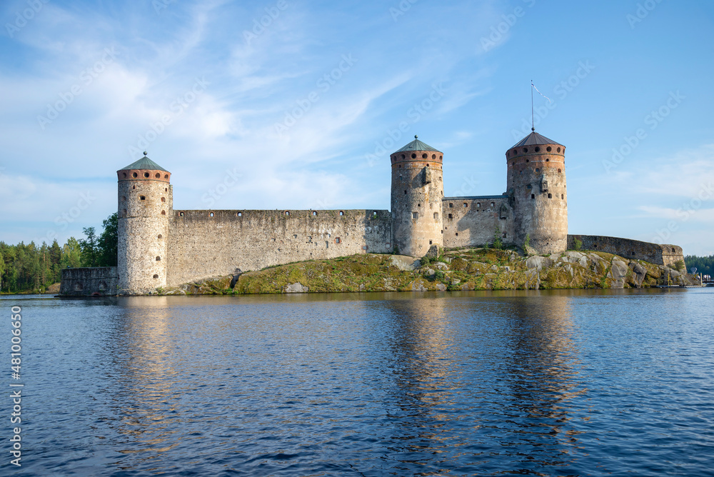 The Swedish fortress of Olavinlinna, July day. Savonlinna, Finland