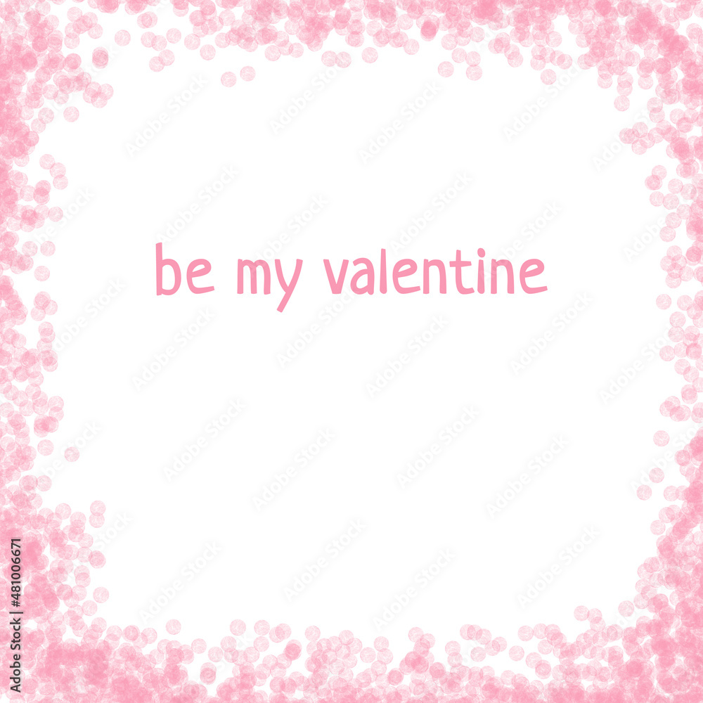 Valentine's Day greeting card. illustration of Valentine's Day Background with hearts.