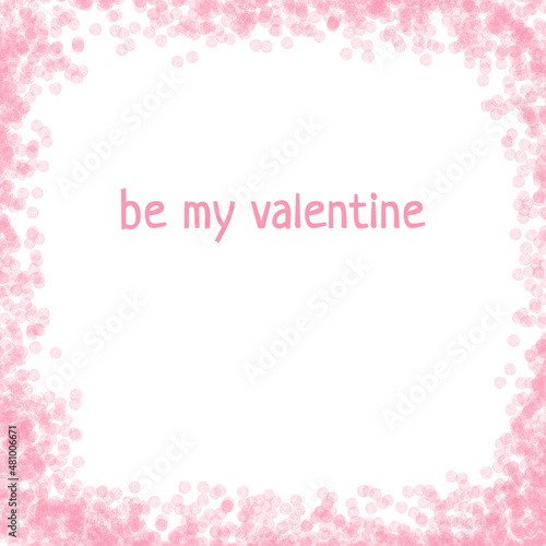 Valentine's Day greeting card. illustration of Valentine's Day Background with hearts. © Natalie Bellows