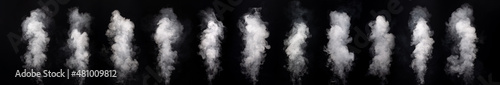 Abstract smoke on a dark background . Isolated .
