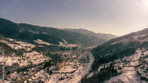 City in the winter moutains  © EvhKorn