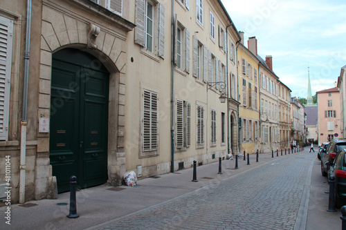 street and ancient houses in nancy (france) © frdric
