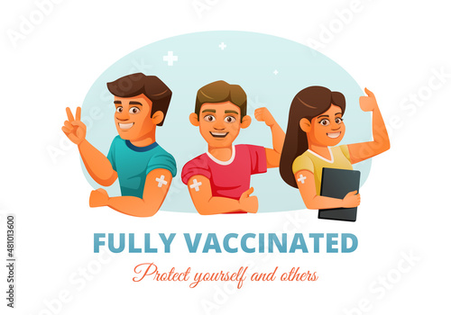 Vaccination Cartoon Poster