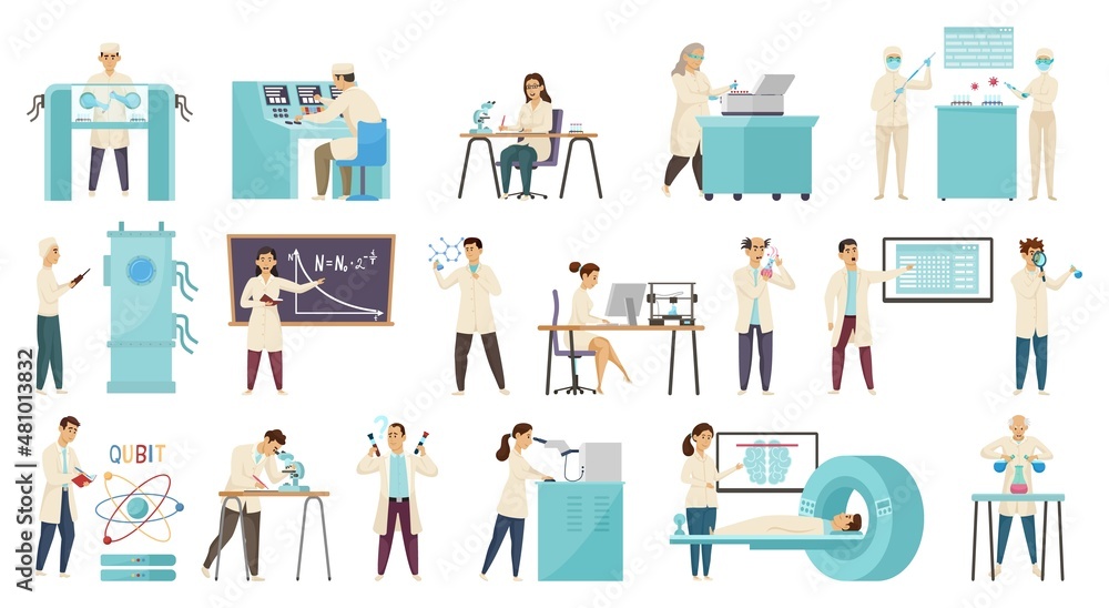 Scientific Lab Icon Set Scientific Lab Icon Set