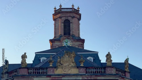 Most famous church in Saarbruecken Germany called Ludwigskirche photo