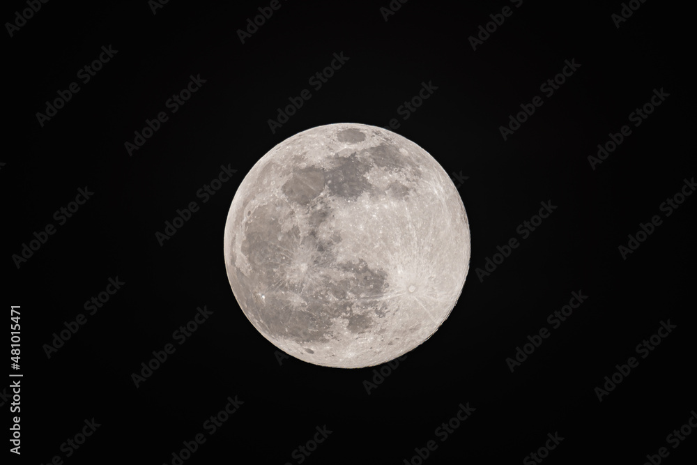 Obraz premium Full Moon on dark night