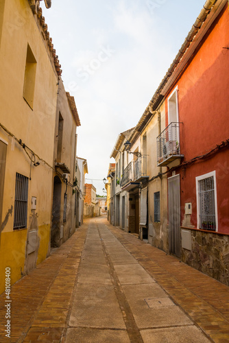 Mascarell  Nules   Valencian Community  Spain. Historic street in the only completely walled village of the region.