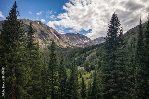 Photography Mountain basin in the Eagles Nest Wilderness, Colorado