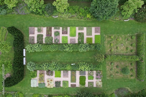 Botanicus herbal gardens Czech republic aerial view Centrum řemesel a bylinné zahrady Botanicus Ostrá village photo