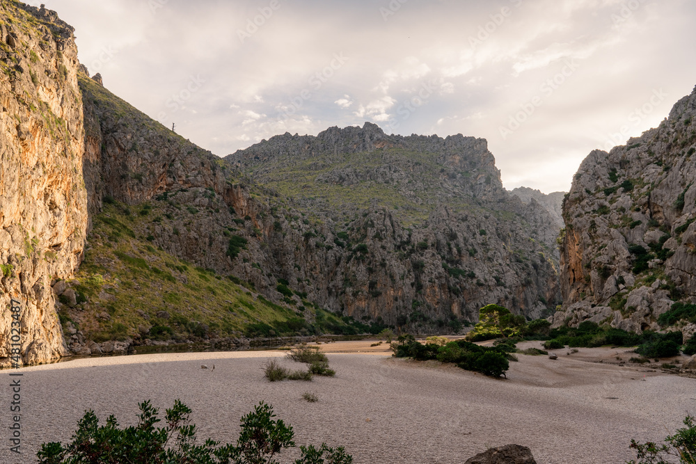 the canyon of torrent de Pareis, Mallorca