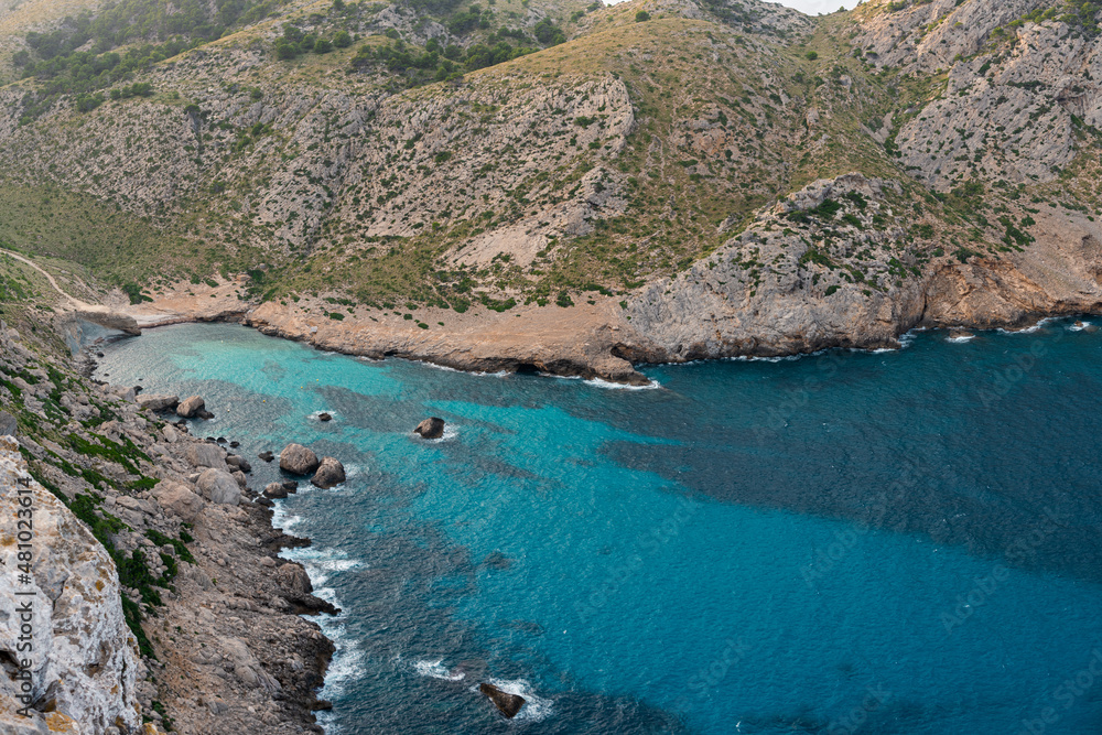 the coast of Cala Figuera, Mallorca