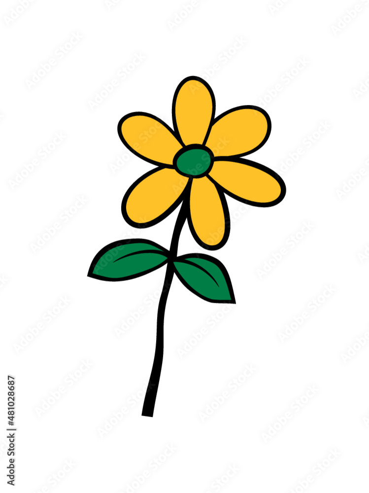 Gelbe schöne Blume Gelbe schöne Blume