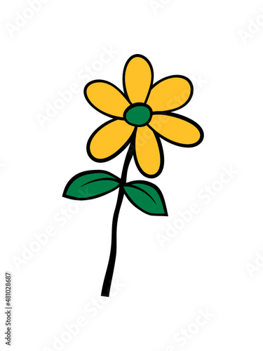 Gelbe schöne Blume 