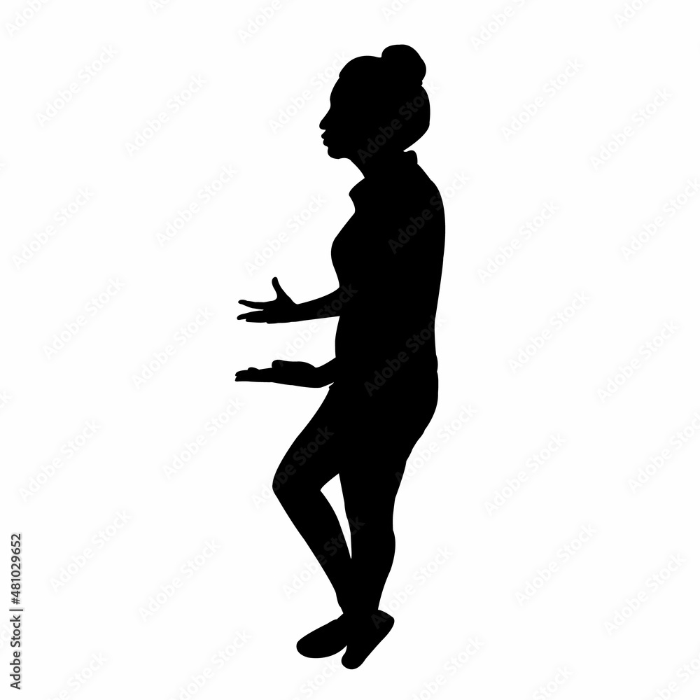 a woman body silhouette vector a woman body silhouette vector